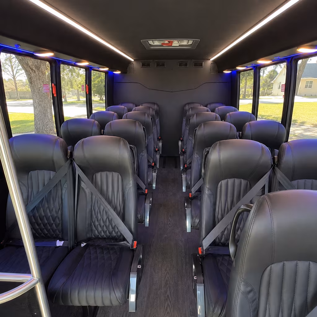 pasadena corporate event transportation onboard seating