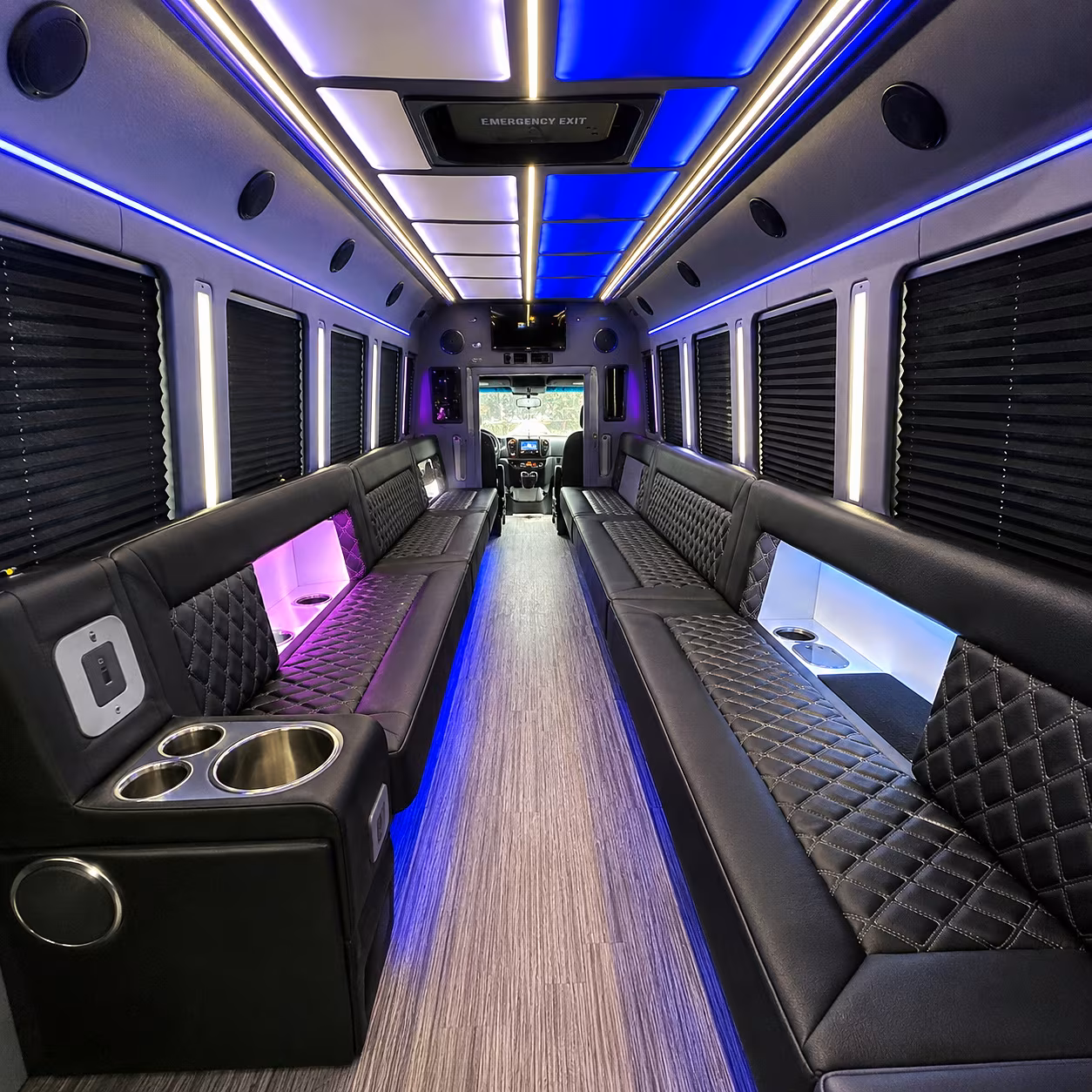 pasadena party bus rentals inside