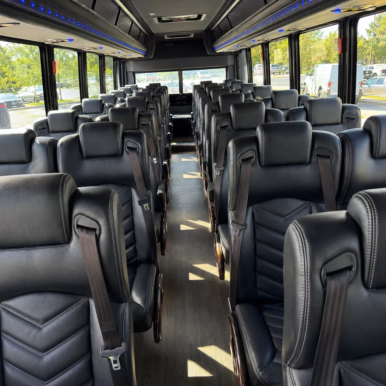 pasadena private event transportation onboard seating