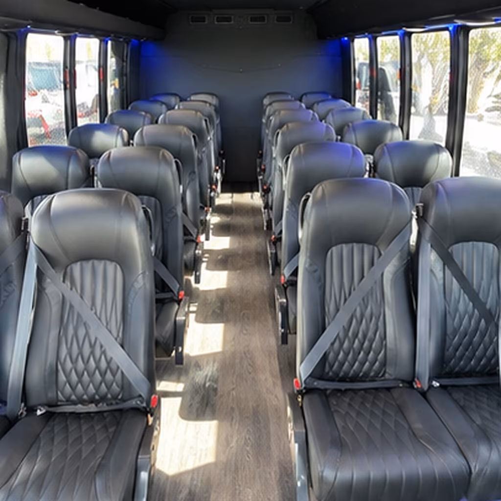 pasadena religious group transportation onboard seating